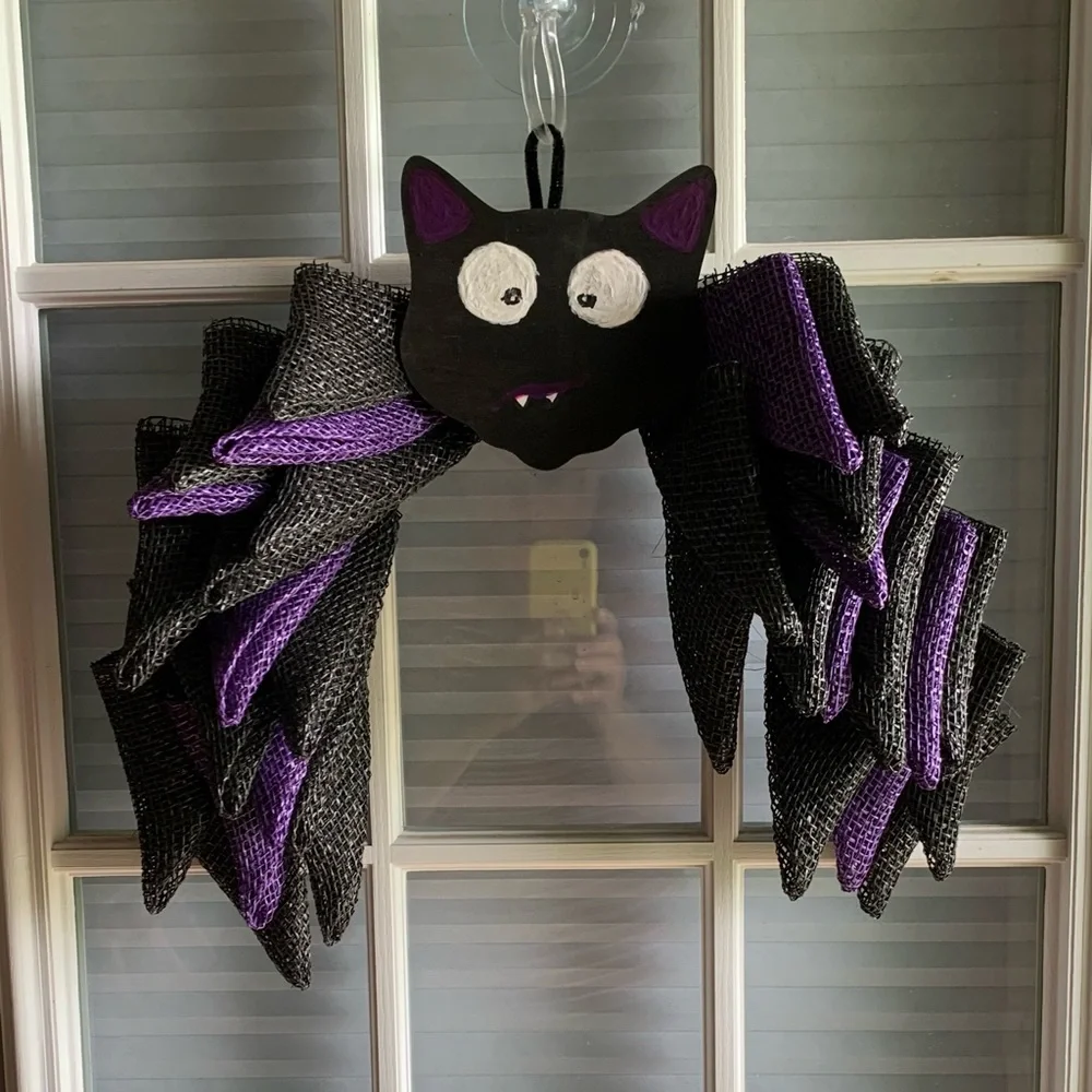 Handmade Bat Wall Hanging